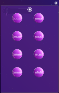The eight patterns available for the controller are the same as for the remote control.