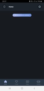 Home page of FeelConnect 3 app