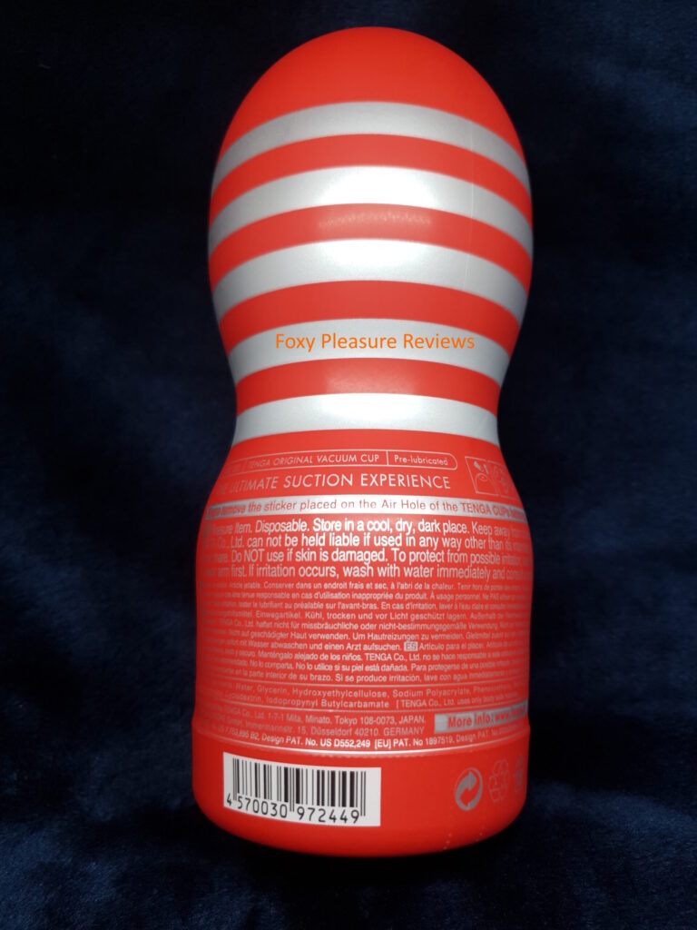 Tenga Original Vacuum Cup Back view
